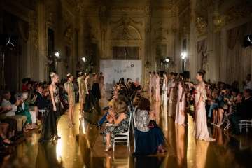 El espíritu heroico de las mujeres, protagonista de los diseños de la 2Âª jornada de GC Colección Bridal (Foto TA)